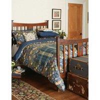 Morris & Co Pure Cotton Strawberry Thief Bedding Set Indigo Mix