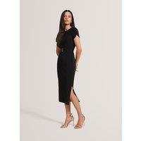 Ted Baker Knitted Belted Midi Tailored Dress Black