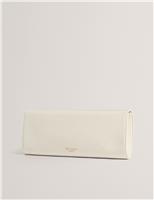 Ted Baker Fabric Moire Chain Strap Baguette Clutch Bag Pink