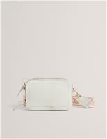 Ted Baker Leather Cross Body Camera Bag Ivory