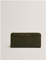 Ted Baker Leather Zip Around Purse Green