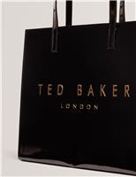 Ted Baker Patent Finish Tote Bag Stone