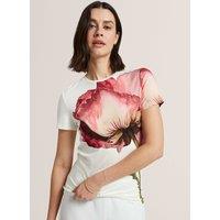 Ted Baker Floral T-Shirt Ivory Mix