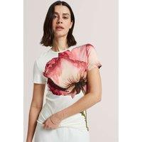 Ted Baker Floral T-Shirt Ivory Mix