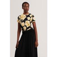 Ted Baker Floral T-Shirt Black