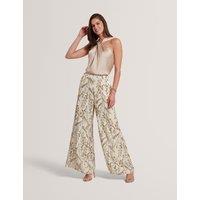 Ted Baker Halter Neck Knitted Top Gold