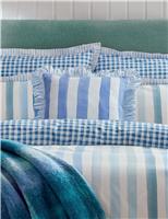 Bluebellgray Pure Cotton Striped Cushion Blue Mix
