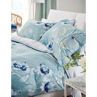 Designers Guild Pure Cotton Sateen Floral Pillowcase Set Blue Mix