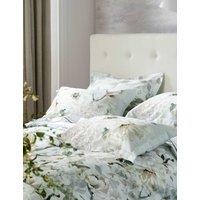 Designers Guild Pure Cotton Sateen Floral Pillowcase Set Grey Mix