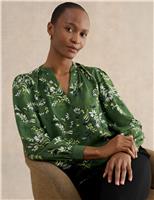 Floral Notch Neck Blouse