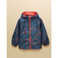 Joules Dinosaur Waterproof Hooded Raincoat (1-10 Yrs) Blue Mix