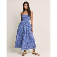 Nobody's Child Pure Cotton Floral Midi Dress Blue Mix