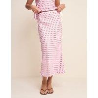 Nobody's Child Polka Dot Midi Slip Skirt Pink