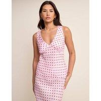 Nobody's Child Polka Dot V-Neck Cami Top Pink