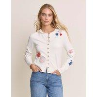 Nobody's Child X Elizabeth Scarlett Embroidered Cardigan Cream