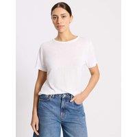 Albaray Linen Blend T-Shirt White