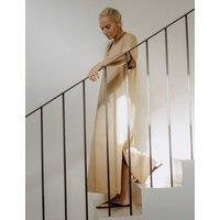 Albaray Round Neck Maxi Relaxed Kaftan Dress Yellow