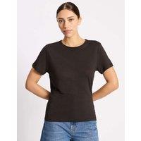 Albaray Linen Blend T-Shirt Chocolate