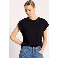 Albaray Pure Cotton Cap Sleeve T-Shirt Black
