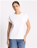 Pure Cotton Cap Sleeve T-Shirt