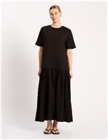 Jersey Boxy Midaxi T-Shirt Dress