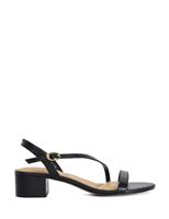 Leather Block Heel Sandals