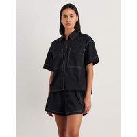 Jag Pure Cotton Relaxed Shirt Black