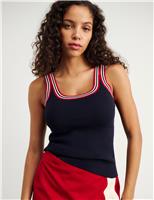 Scoop Neck Knitted Vest