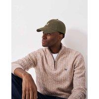 Crew Clothing Pure Cotton Baseball Cap Khaki