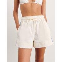Jag Pure Cotton Contrast Side Stripe Shorts White