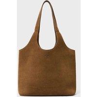 Crew Clothing Suede Shoulder Bag Tan