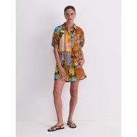 Sportscraft Pure Cotton Floral Shirt Orange