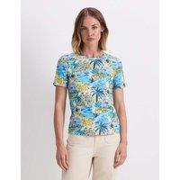 Sportscraft Printed Round Neck T-Shirt Blue
