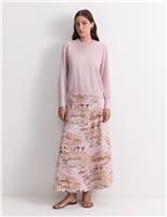 Sportscraft Sparkly Crew Neck Relaxed Jumper Blush