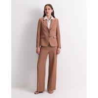 Sportscraft Lyocell Rich Single Breasted Blazer Brown