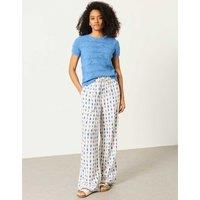 FatFace Pure Cotton Sardine Knitted Top Blue