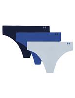Under Armour 3pk No VPL Thongs Nude