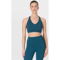 Sweaty Betty Power Pulse Medium Support Sports Bra Dark Green
