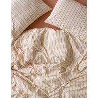 Piglet In Bed Pure Cotton Striped Duvet Cover Pink Mix