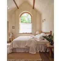 Piglet In Bed Pure Linen Striped Duvet Cover Cream Mix