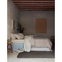 Piglet In Bed Linen Rich Gingham Duvet Cover Oatmeal Mix