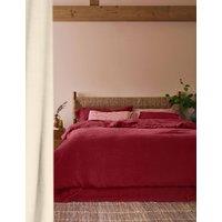 Piglet In Bed Pure Linen Rose Duvet Cover Red