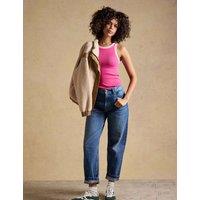 Joules Cotton Rich Ribbed Vest Pink