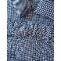 Piglet In Bed Washed Cotton Gingham Duvet Cover Blue Mix