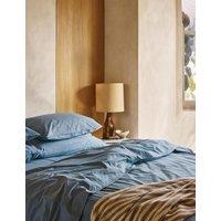 Piglet In Bed Washed Cotton Percale Duvet Cover Blue