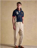 Joules Pure Cotton Pique Embroidered Polo Shirt Navy Mix