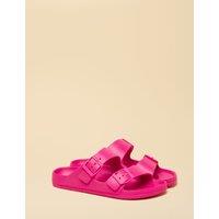 Joules Double Strap Buckle Sliders Light Pink