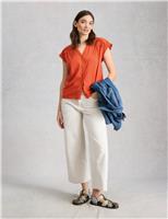 Pure Cotton V-Neck Shirt