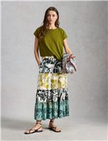 Cotton Rich T-Shirt with Linen