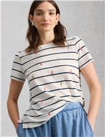 Pure Cotton Striped T-Shirt